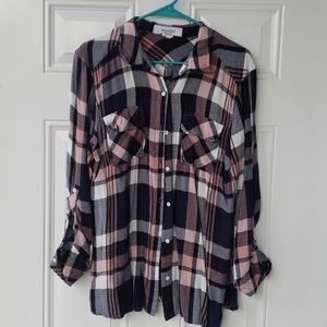 Plaid button up